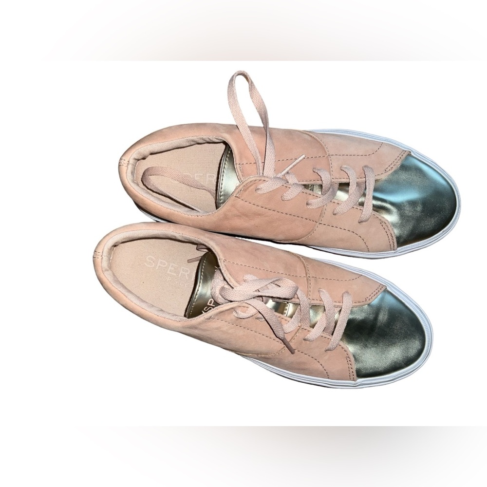 Sperry Boat Shoes With Mettalic Accent